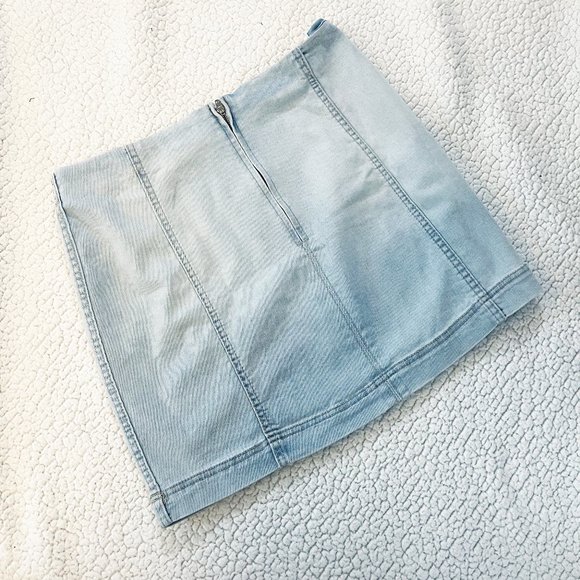 Distressed Denim Jean Skirt - Wild Fable Size 14 - Picture 3 of 4